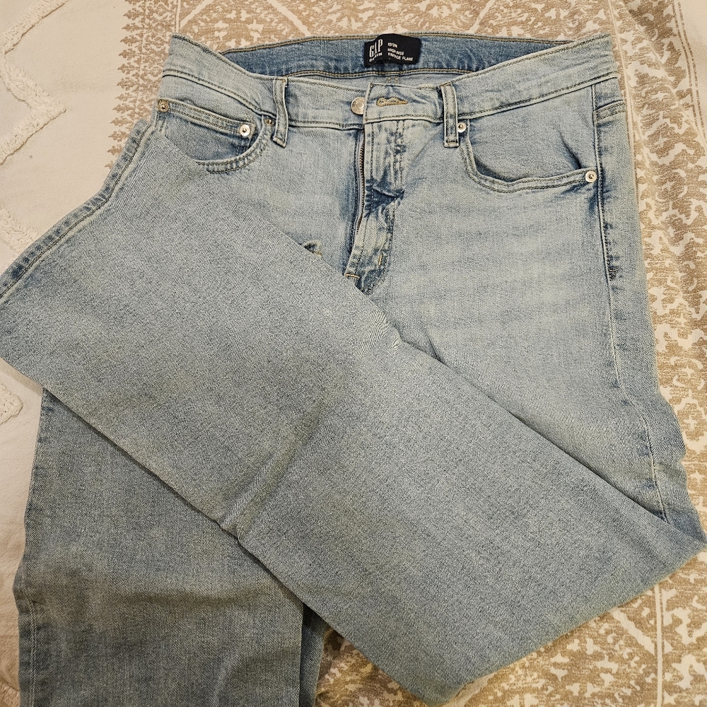 Gap High Rise Vintage Flare Jeans size 12